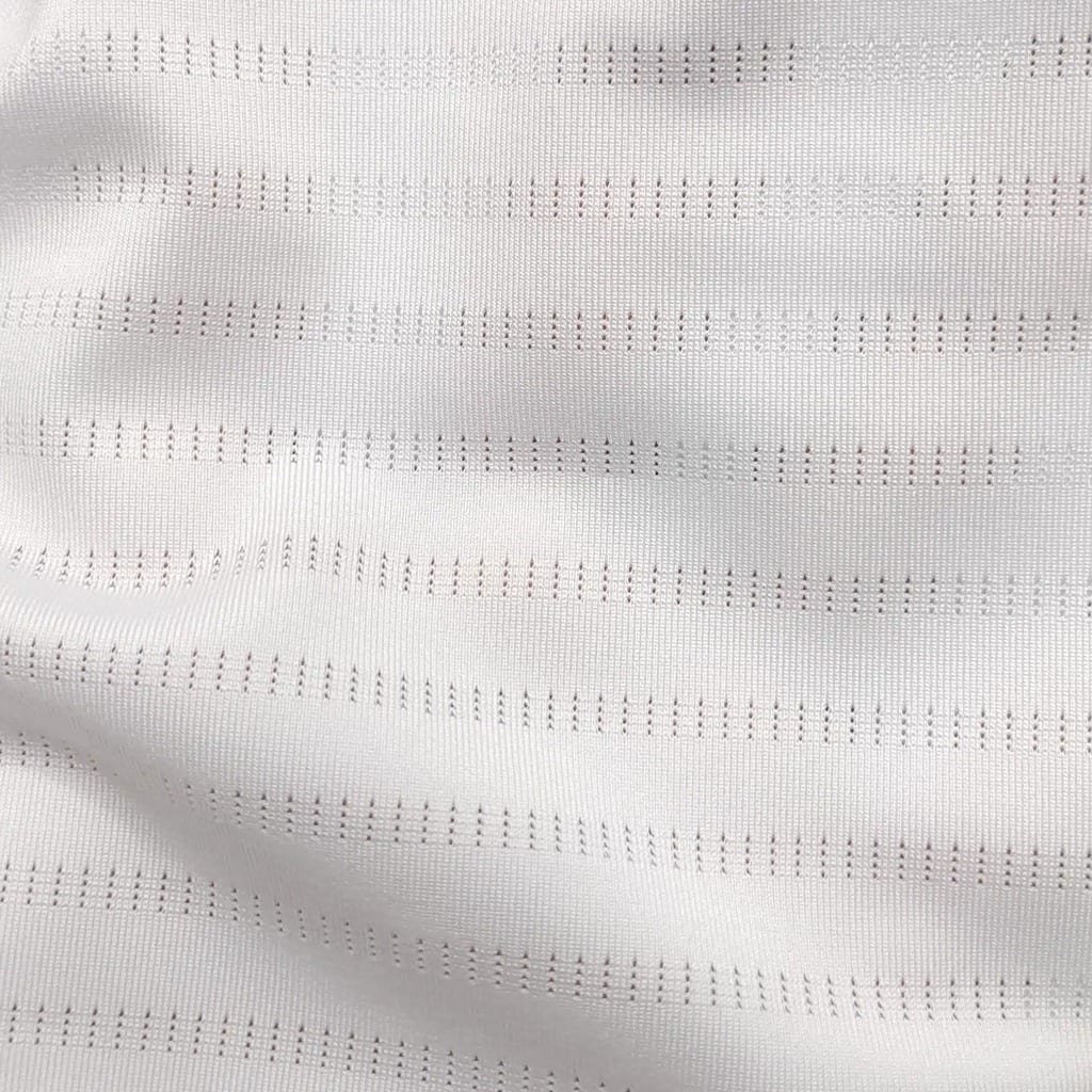 Rocket Stripe Mesh 170 GSM white sports fabric