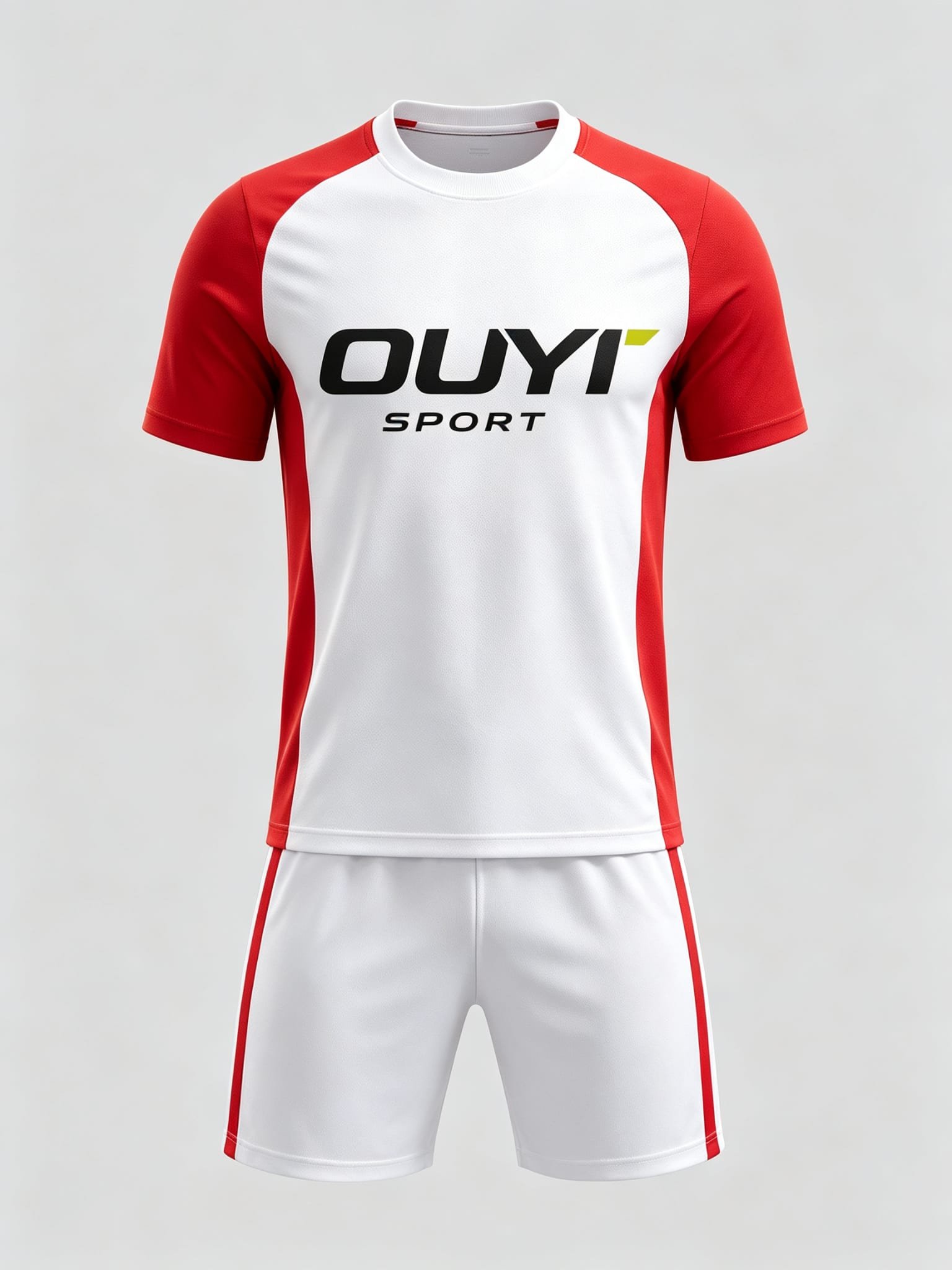 DE009 custom soccer uniform set front view