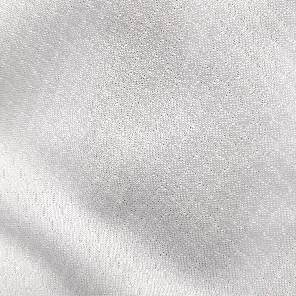 Honeycomb Hex Mesh 160 GSM white sports fabric