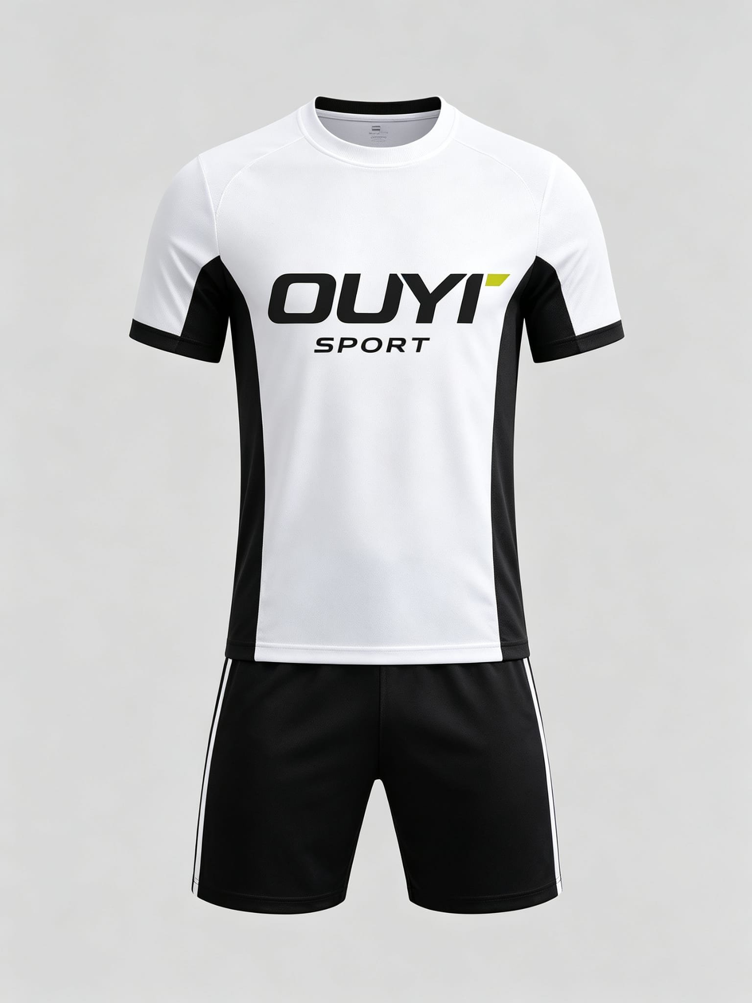 DE016 custom soccer uniform set front view