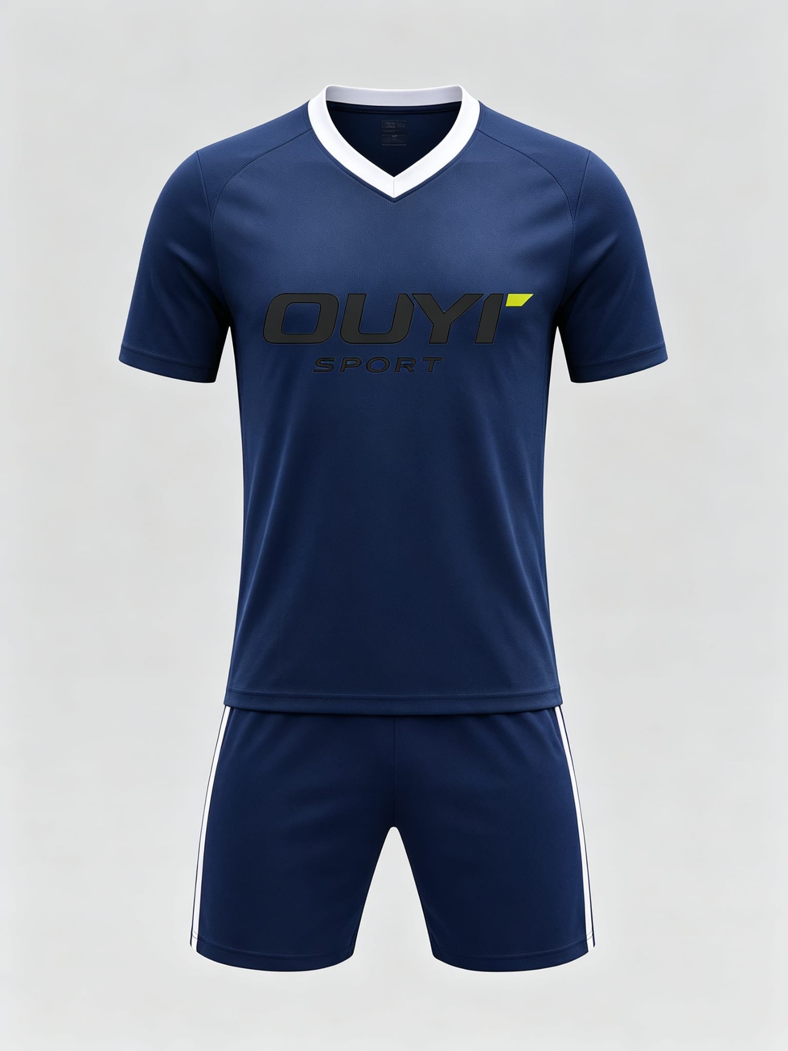 DE040 custom soccer uniform set front view