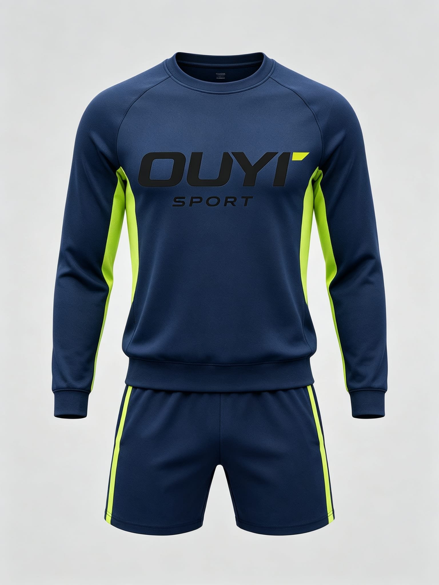 Custom charcoal training kit with neon green accents