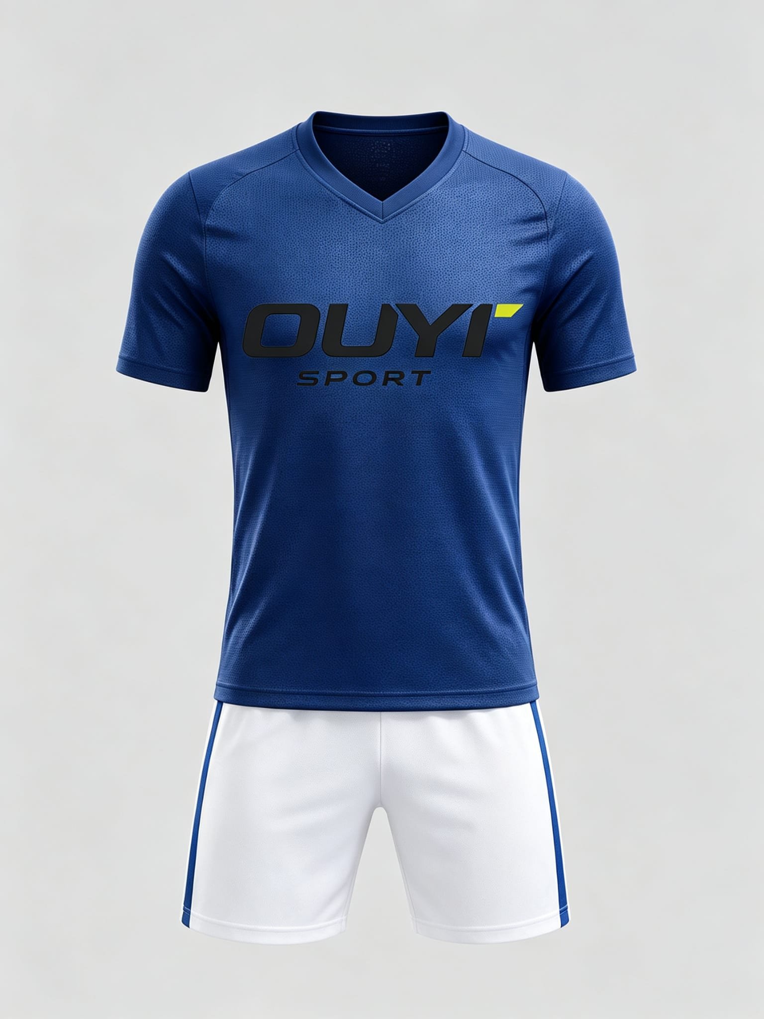 DE022 custom soccer uniform set front view
