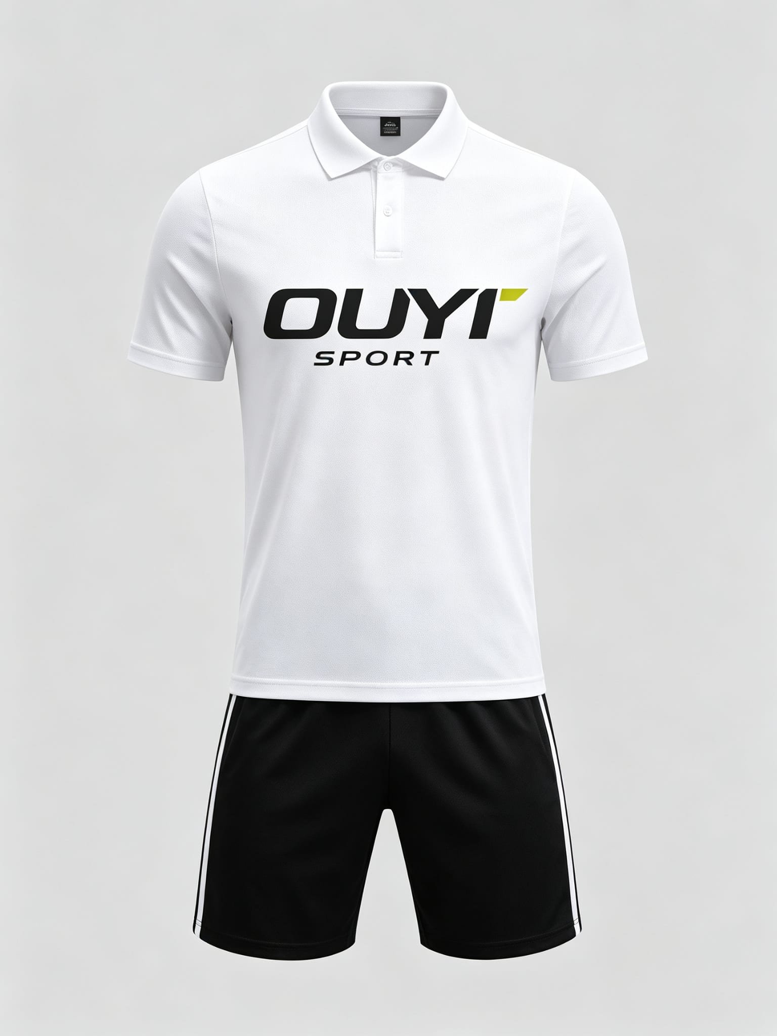 DE027 custom soccer uniform set front view