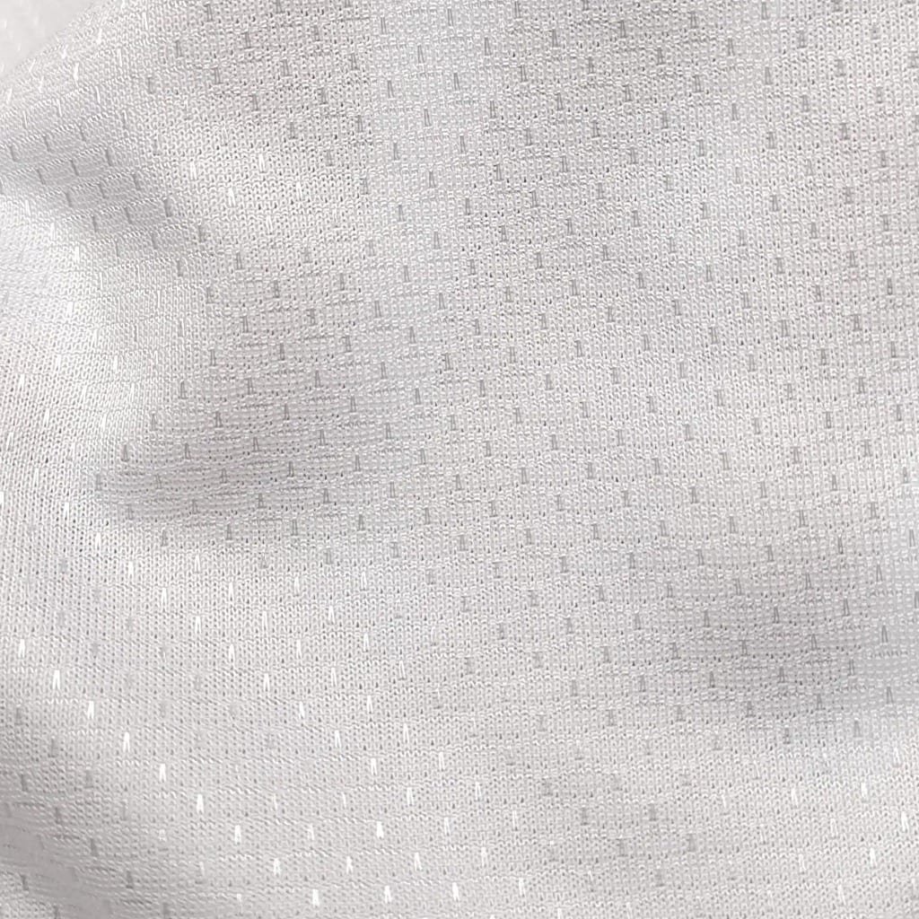Shiny V-Knit 160 GSM white sports fabric