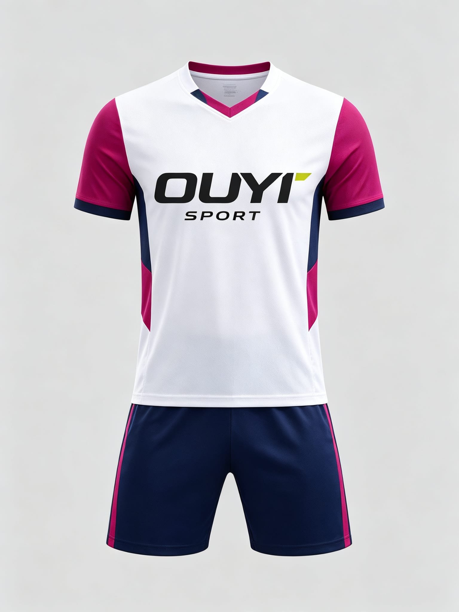 DE028 custom soccer uniform set front view