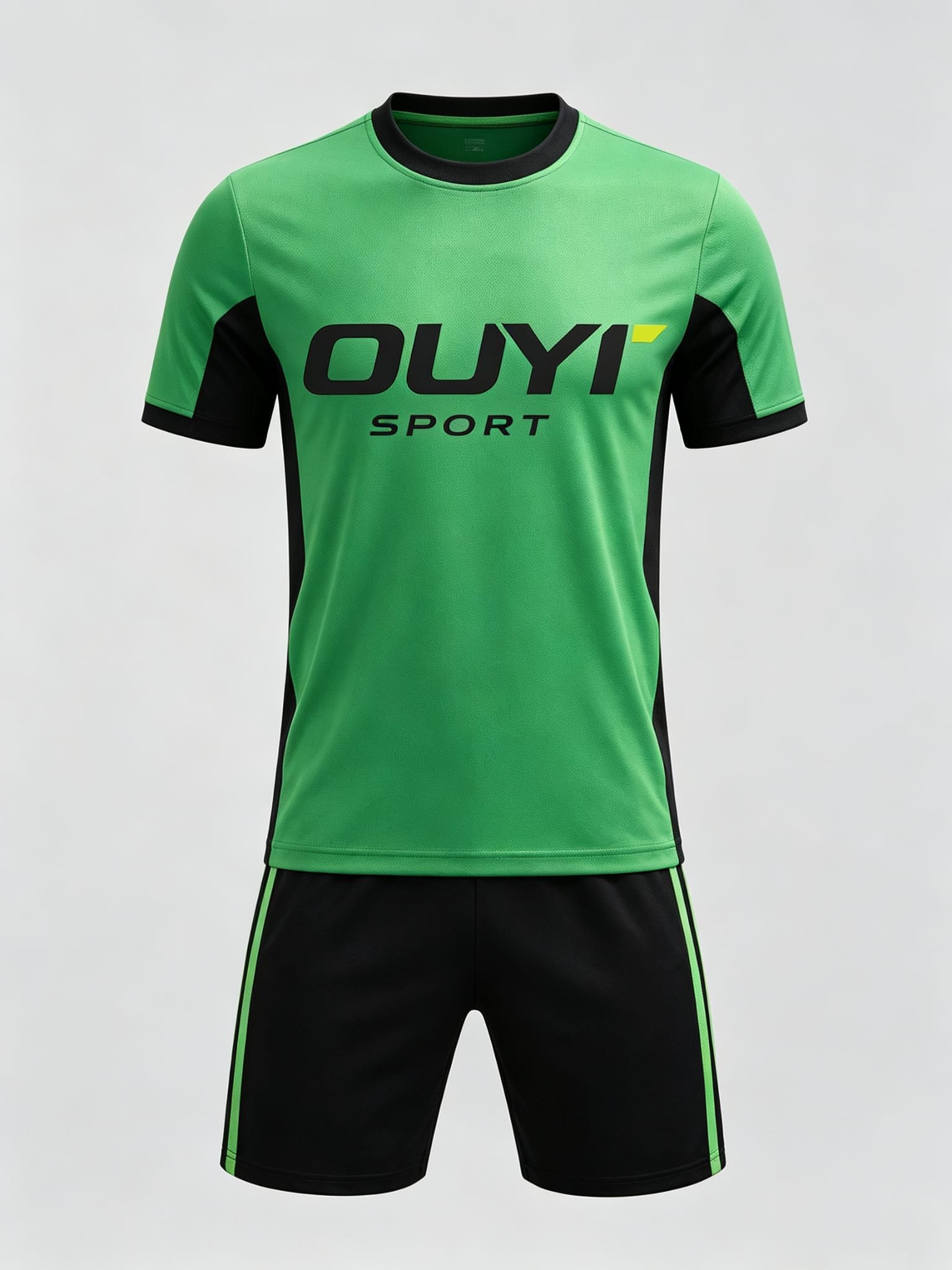 DE036 custom soccer uniform set front view