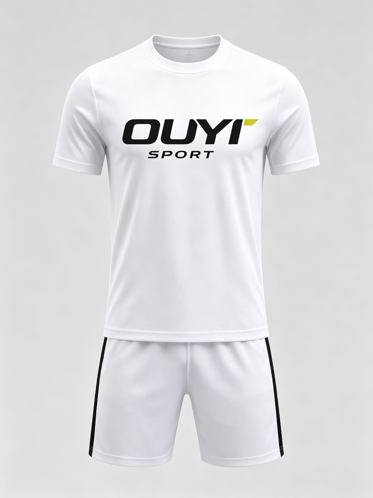 DE010 custom soccer uniform set front view