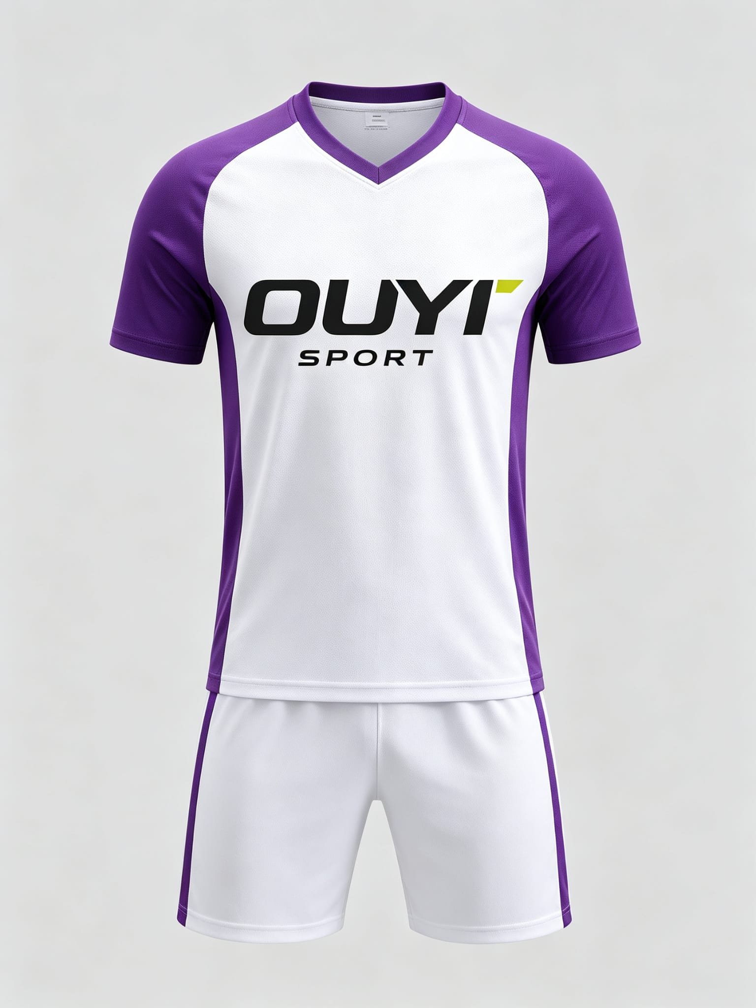 DE011 custom soccer uniform set front view