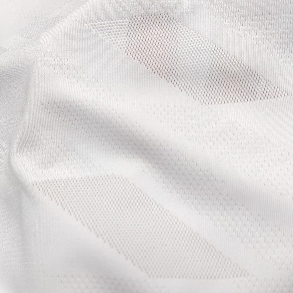 Trapezoid Jacquard 160 GSM white sports fabric