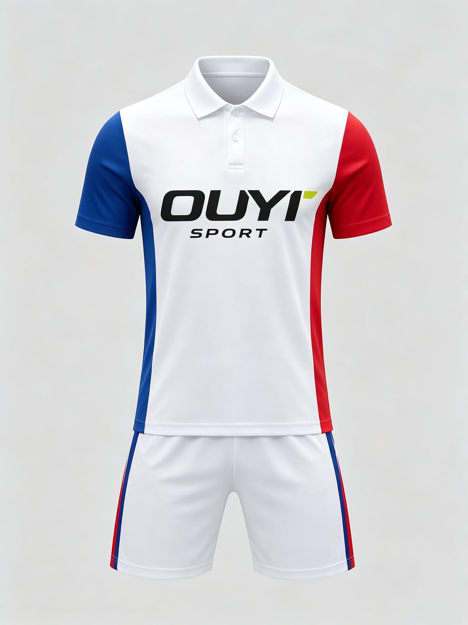 DE024 custom soccer uniform set front view