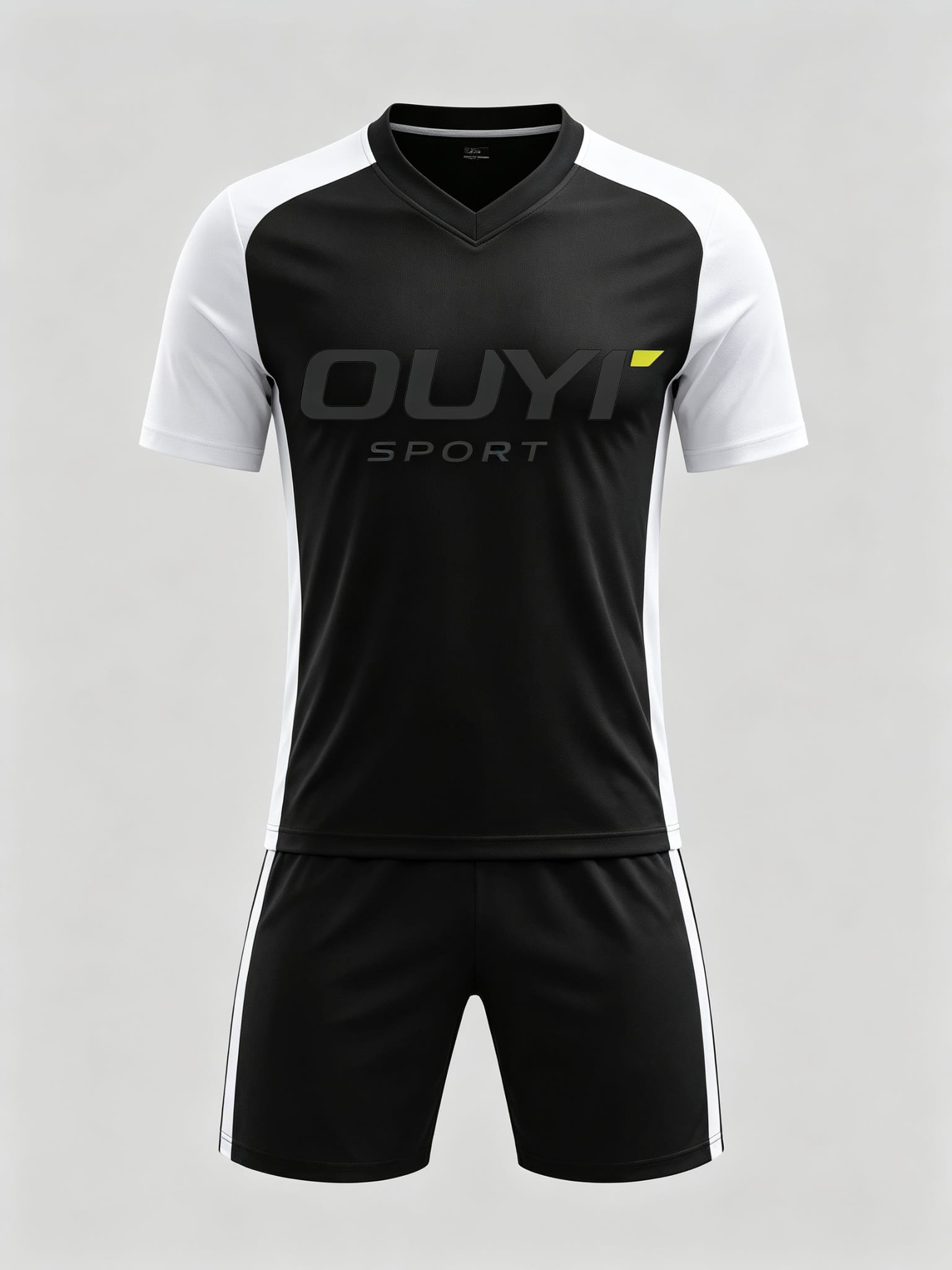 DE017 custom soccer uniform set front view