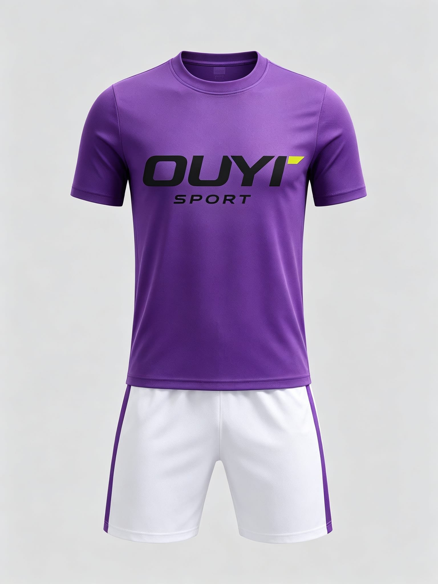 DE042 custom soccer uniform set front view